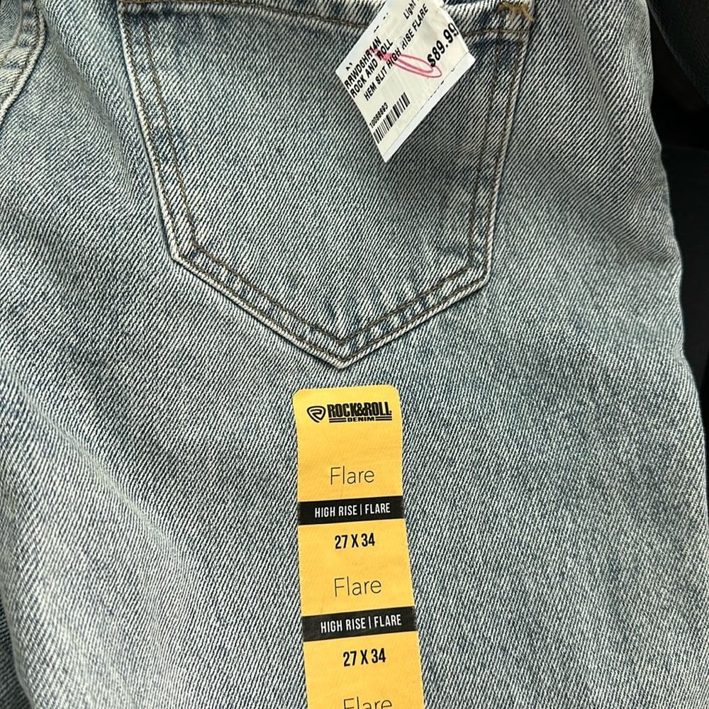 Rock & Roll Denum jeans 27 x 34 flare womens
